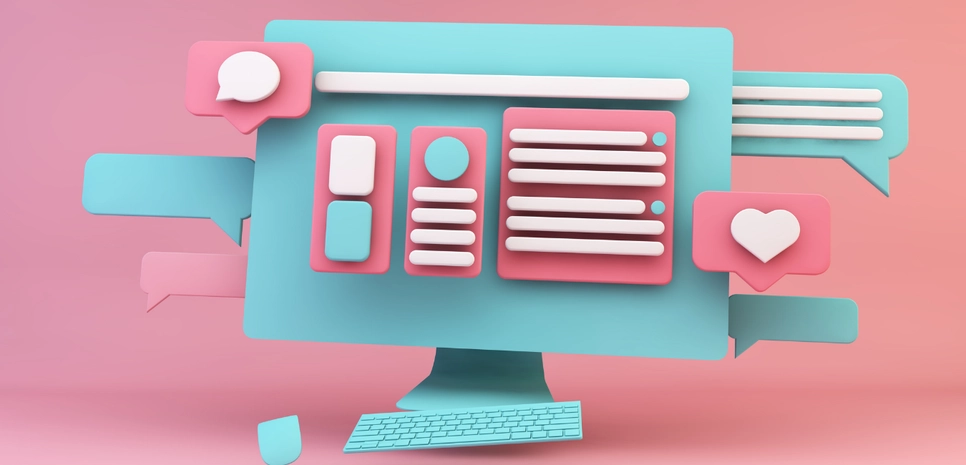 pink website template